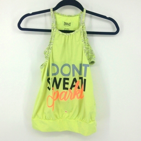 Everlast Workout Tank Top I Don't Sweat I Sparkle - Picture 2 of 10